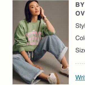 By Anthropologie Chérie Oversized Sweatshirt (LARGE)